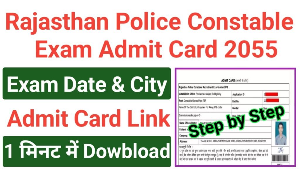 Rajasthan Police Constable Admit Card 2025