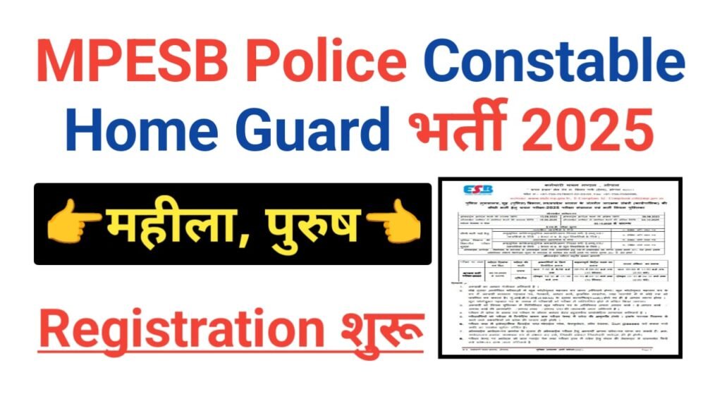 MPESB Police Constable Recruitment 2025