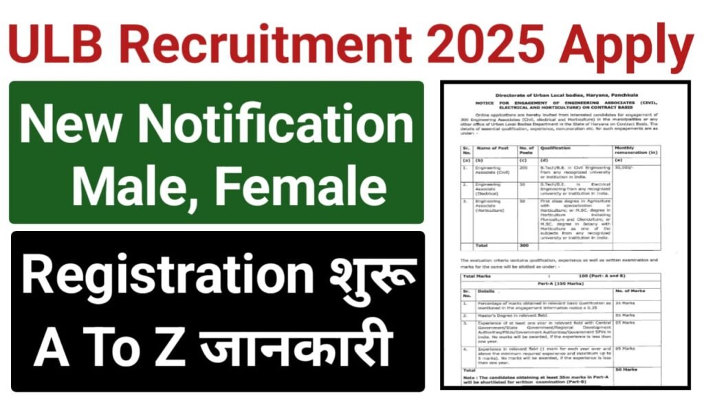 ULB Haryana Recruitment 2025