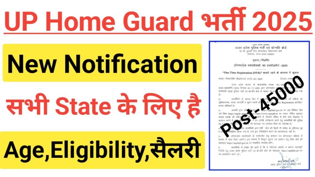 UP Police Home Guard Online Form 2025