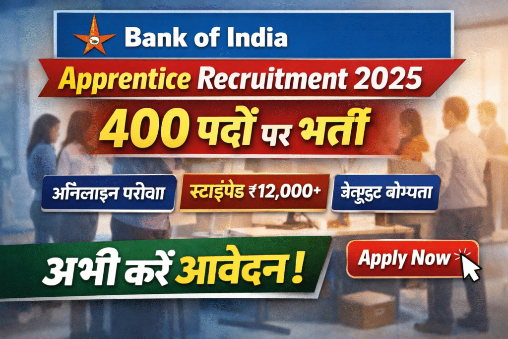 Bank of India Apprentice Recruitment 2025
