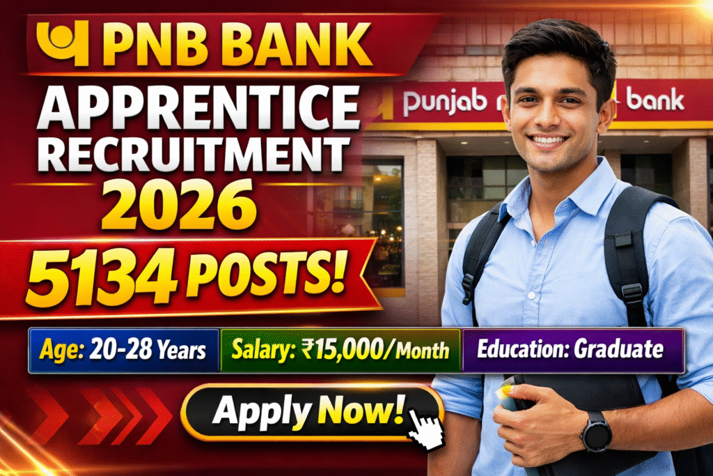 PNB Bank Apprentice Recruitment 2026