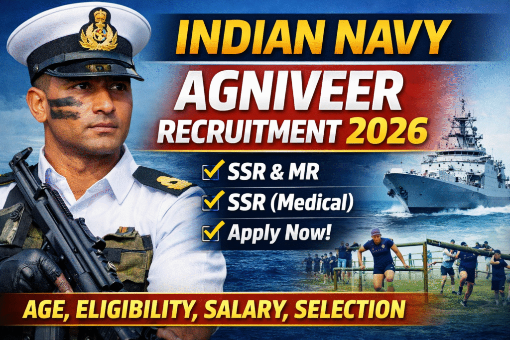 Indian Navy Agniveer SSR MR And SSR Recruitment 2026