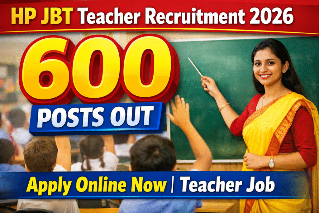 HPCRA HP JBT Teacher Recruitment 2026