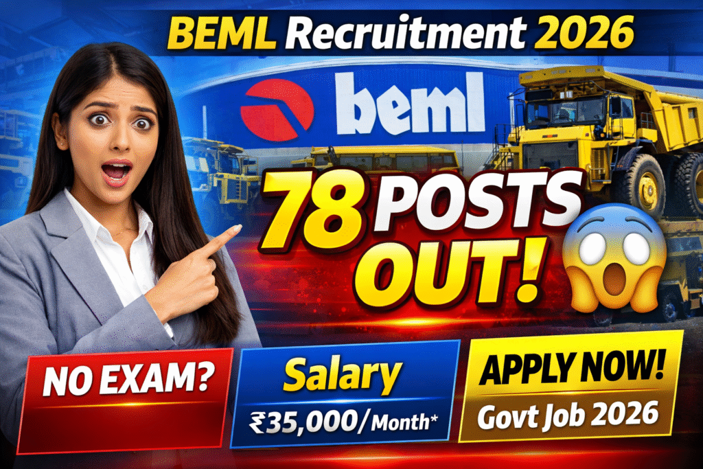 BEML Junior Executive Recruitment 2026