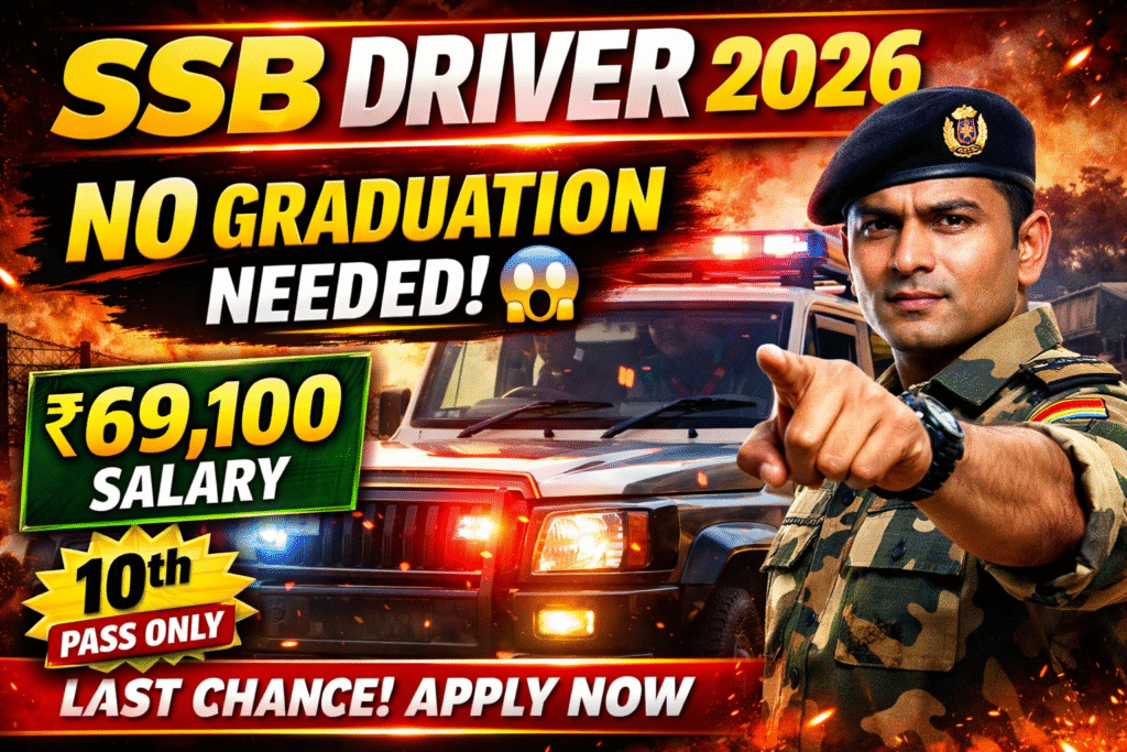 SSB Constable Driver Bharti 2026