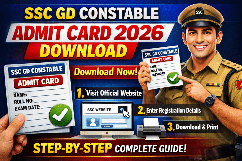 SSC Constable GD Exam Admit Card Download 2026