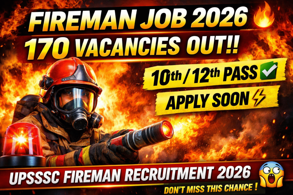 UPSSSC Fireman Recruitment 2026