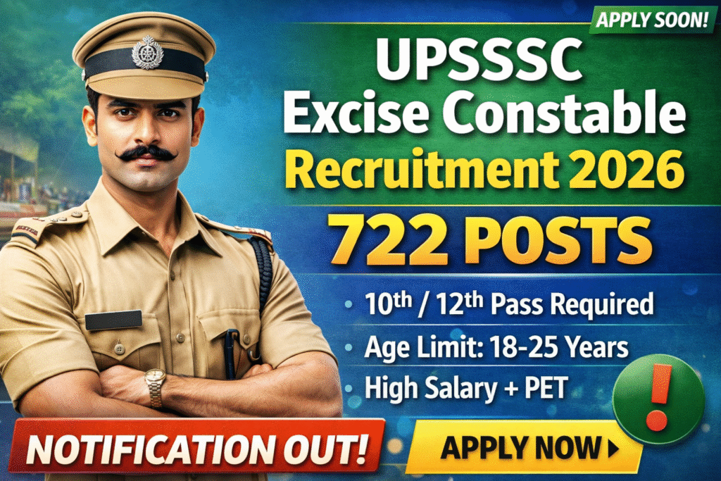 UPSSSC Excise Constable Recruitment 2026