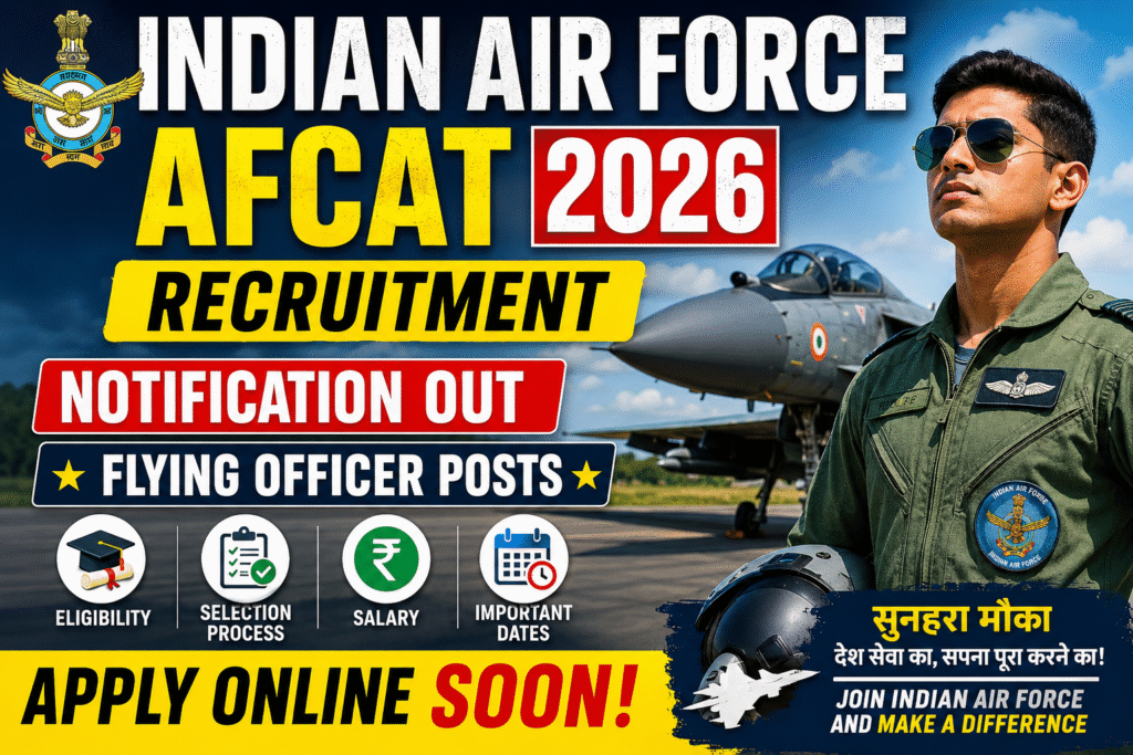 Indian Air Force AFCAT Recruitment 2026