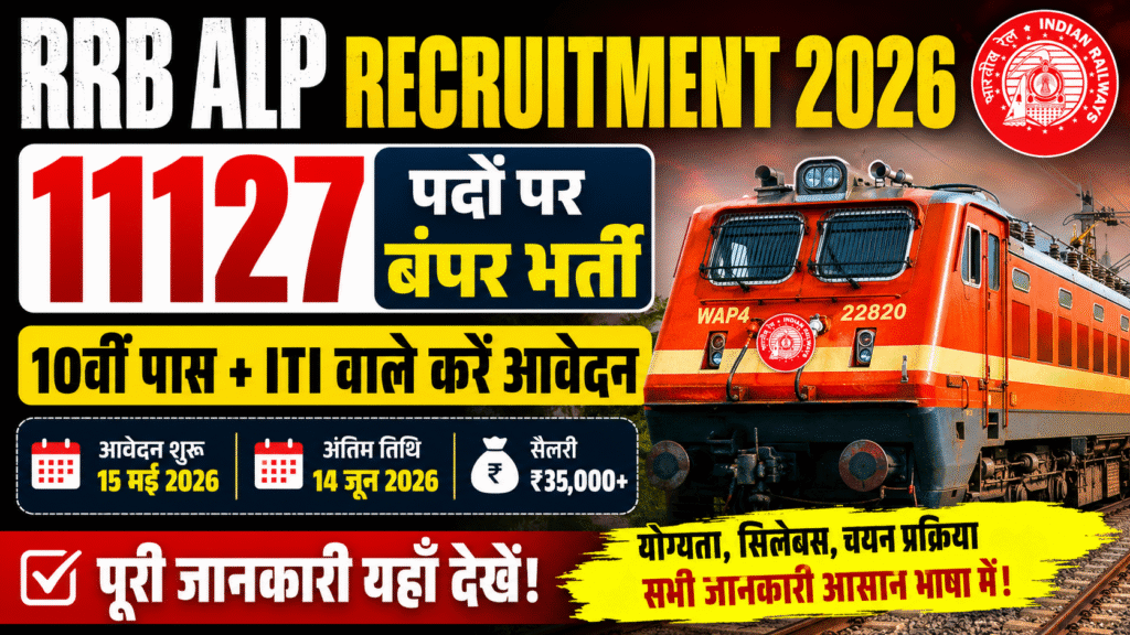 Railway Recruitment Board RRB ALP Recruitment 2026