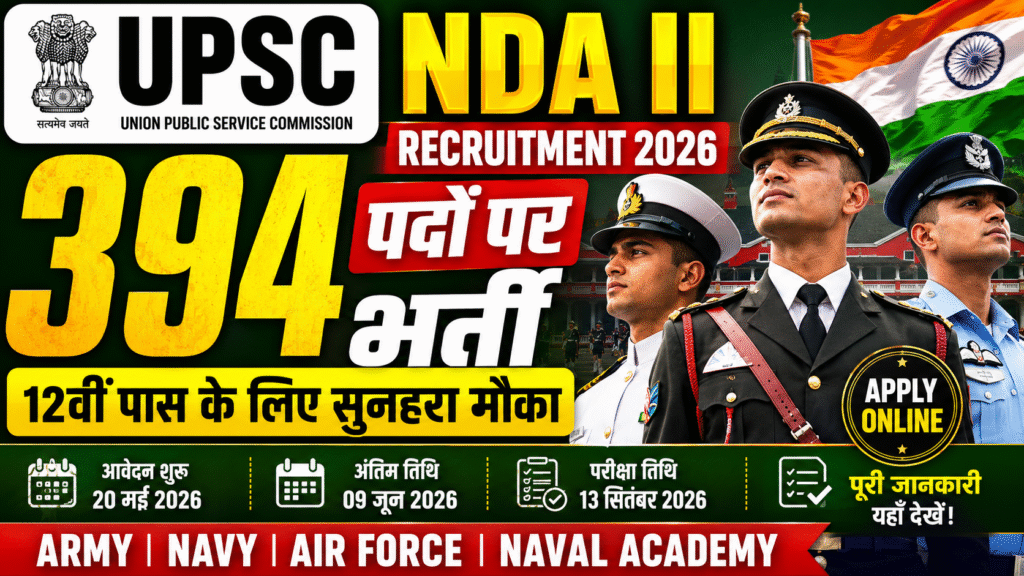 UPSC NDA II Recruitment 2026