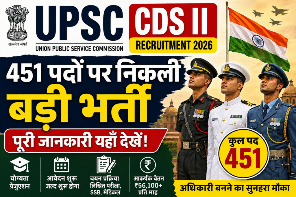 UPSC CDS II Recruitment 2026