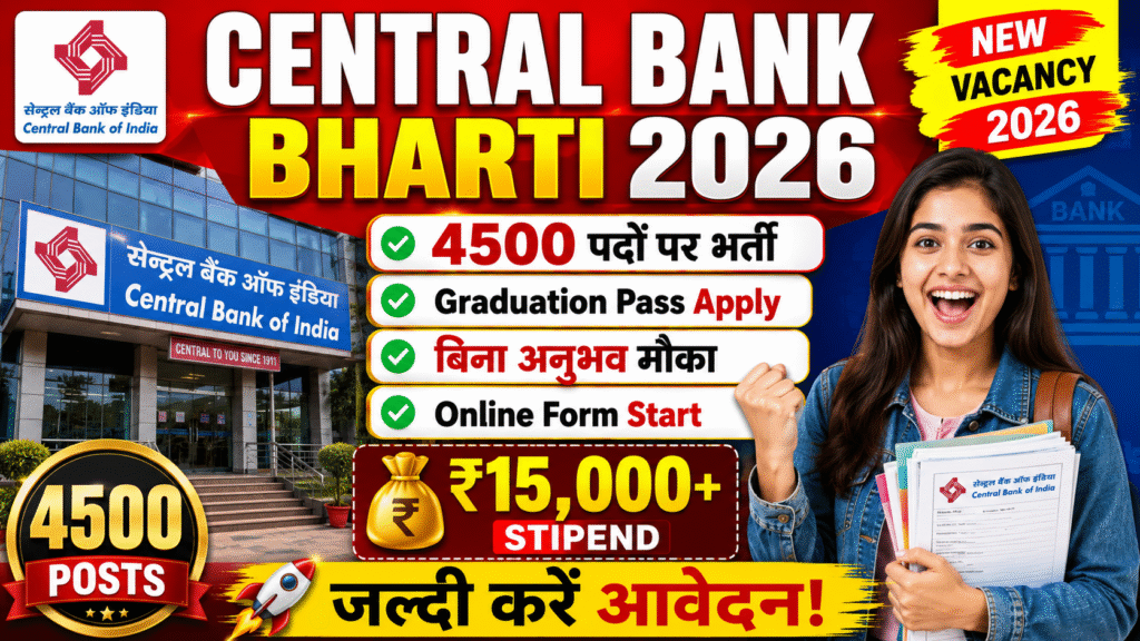 Central Bank of India Apprentice Recruitment 2026